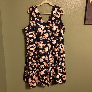 18 Lane Bryant Floral Fit and Flare Dress